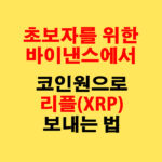 초보자를 위한 바이낸스에서 코인원으로 리플(XRP) 보내는 법