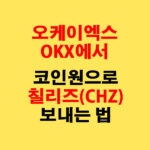 OKX에서 코인원으로 칠리즈(CHZ) 전송하는 가장 쉬운 방법
