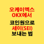 OKX에서 코인원으로 세이(SEI) 전송하는 가장 쉬운 방법